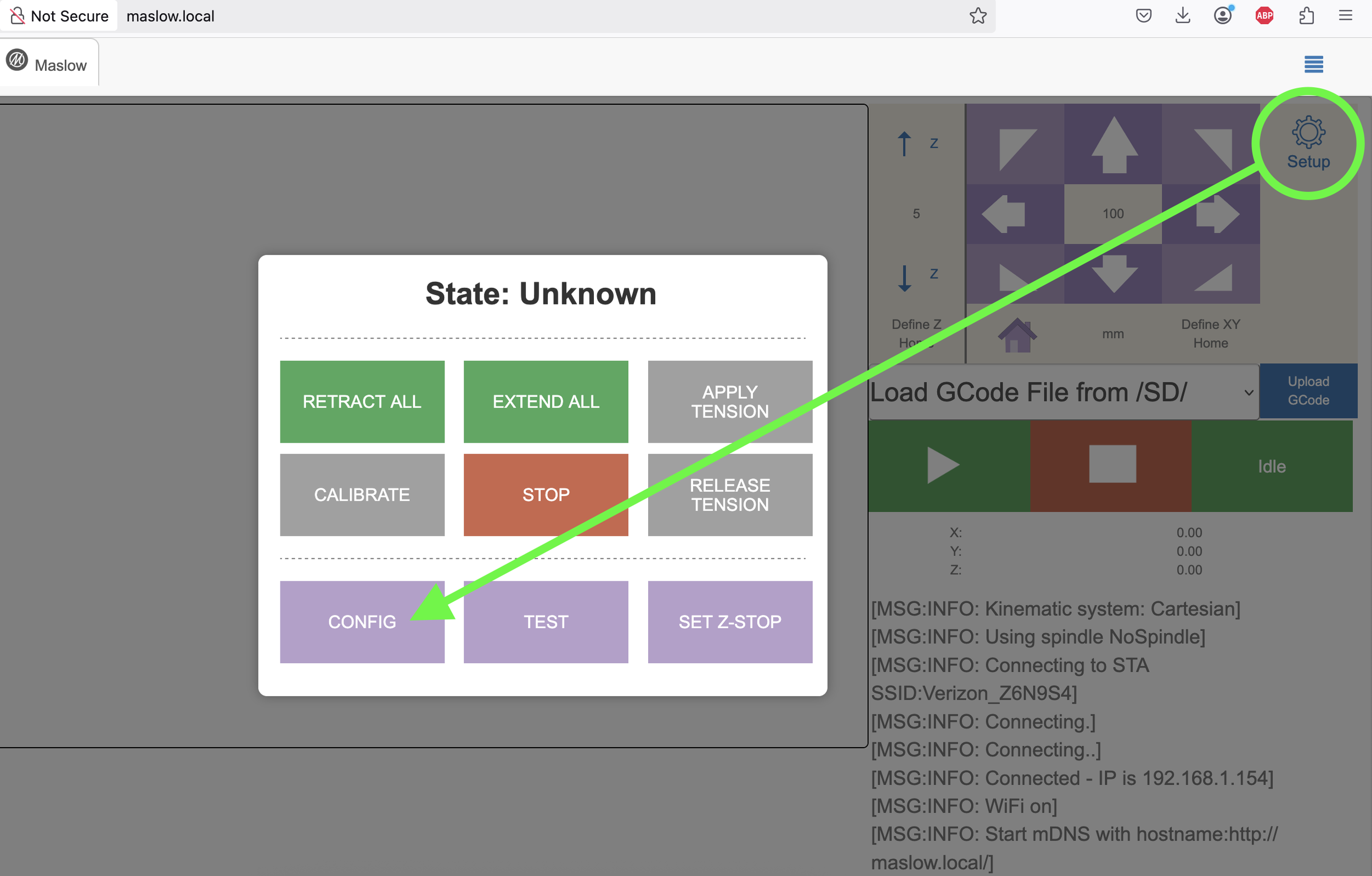 Maslow Web Interface